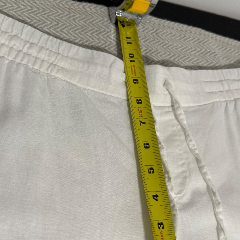 Old Navy Wide Leg Linen Pants Womens Small White Coastal Grandma‎ Elevated Basic - Picture 9 of 13